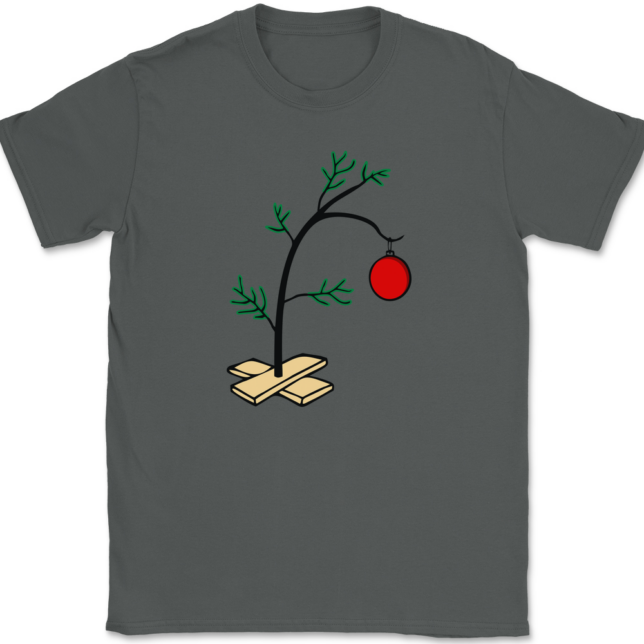 Charlie Brown Christmas Tree T-Shirt Mens Tee - Image 3