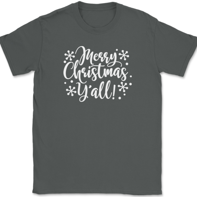 Merry Christmas Yall T-Shirt Mens Tee - Image 3