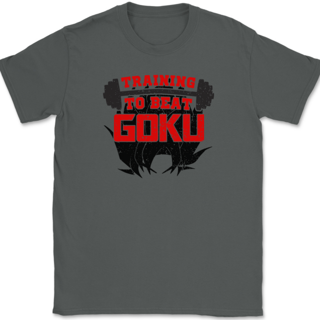 Training To Beat Goku T-Shirt Mens Tee - Image 3