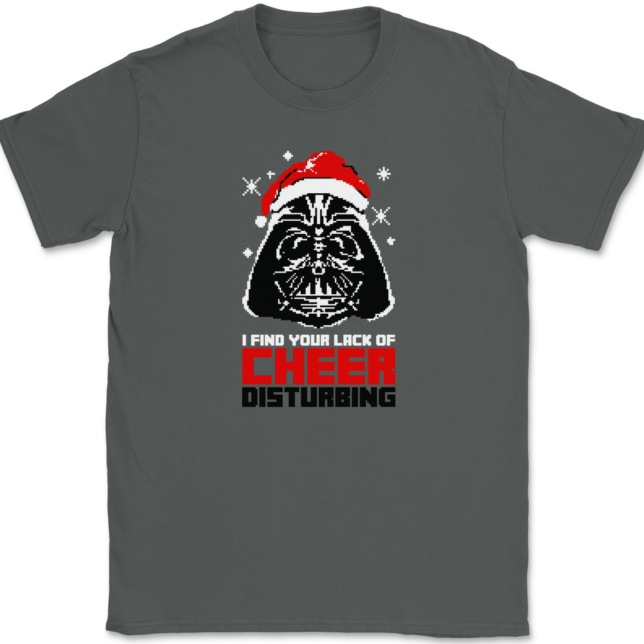 I Find your Lack of Cheer Disturbing T-Shirt Mens Tee - Image 3