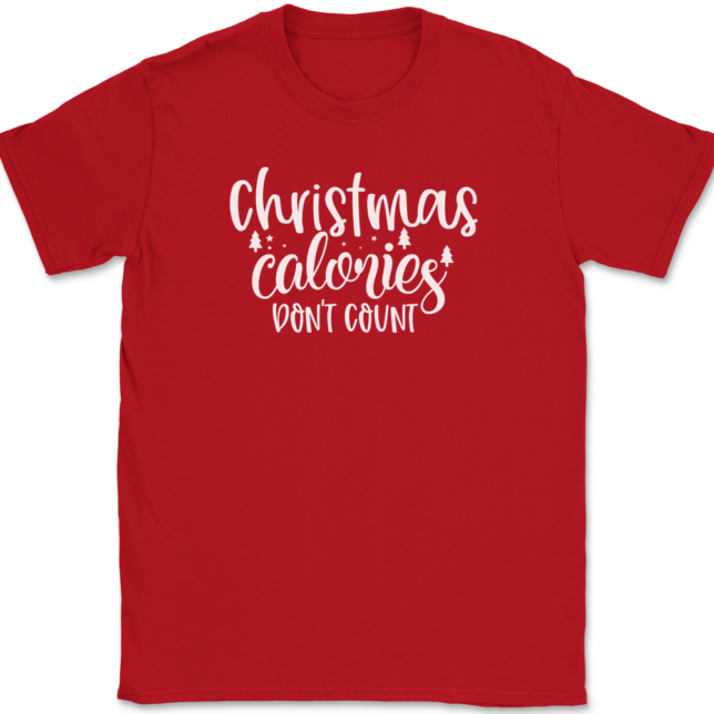 Christmas Calories Don't Count T-Shirt Mens Tee - Image 4