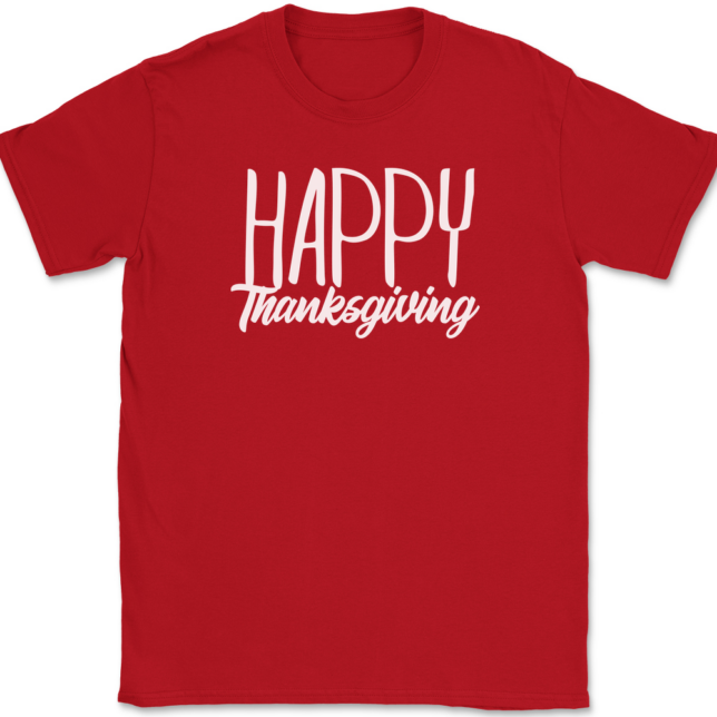 Happy Thankgiving T-Shirt Mens Tee - Image 4