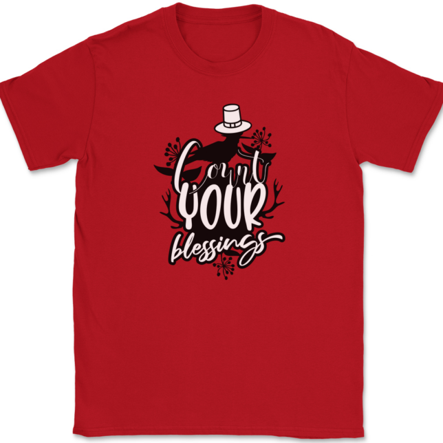 Count Your Blessings T-Shirt Mens Tee - Image 3