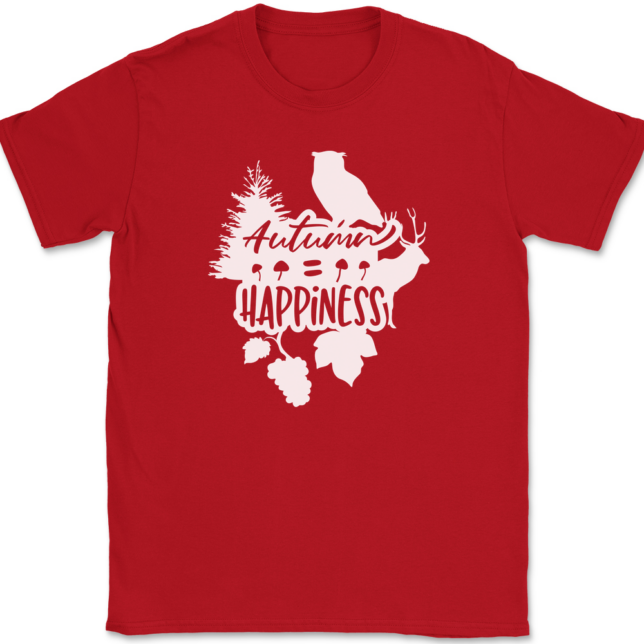 Autumn Happiness T-Shirt Mens Tee - Image 4