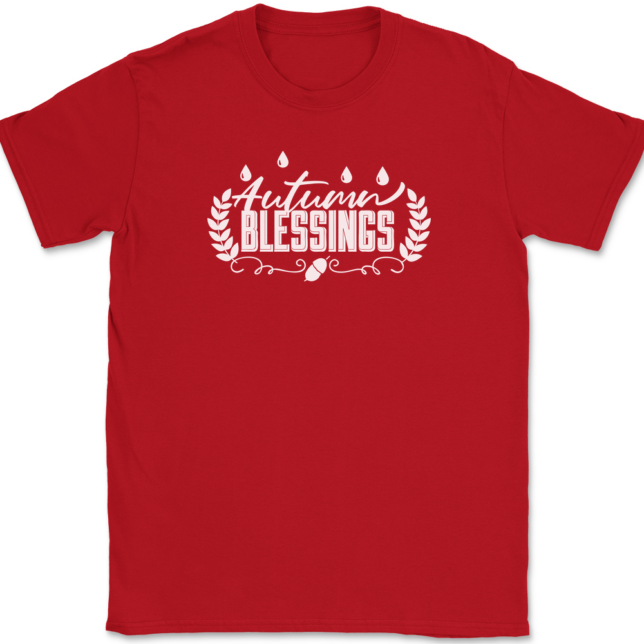 Autumn Blessings T-Shirt Mens Tee - Image 4