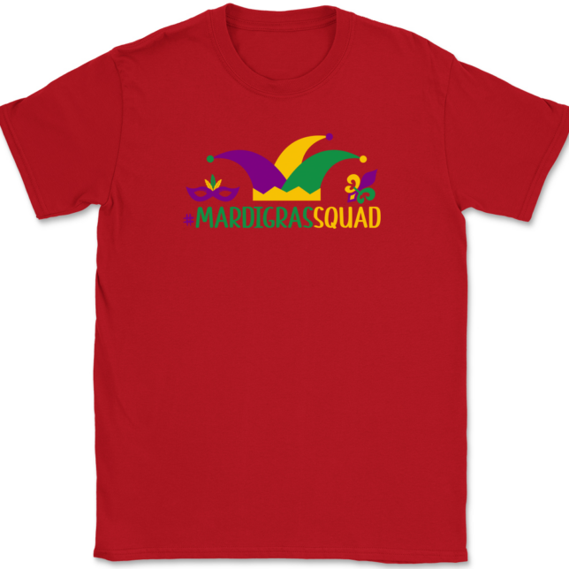 Mardi Gras Squad T-Shirt Mens Tee - Image 4