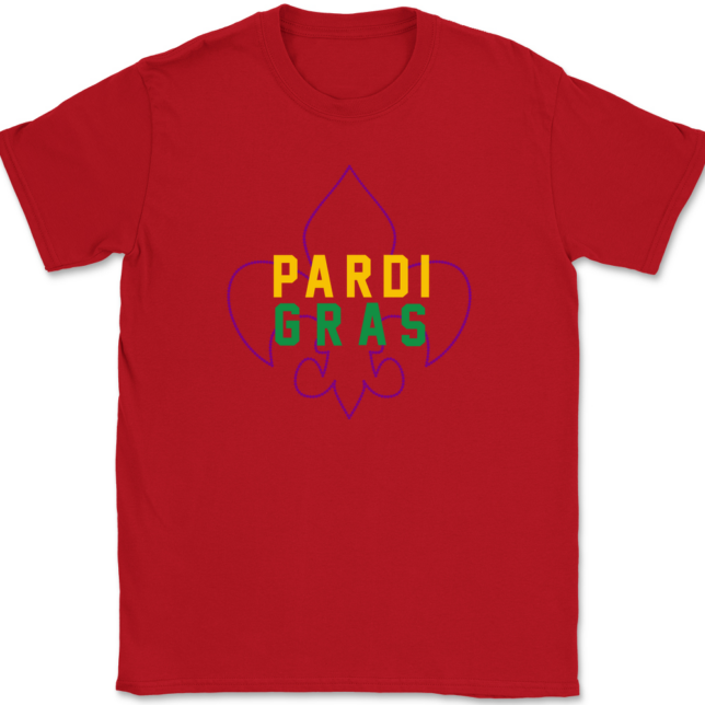 Mardi Gras Pardi Gras T-Shirt Mens Tee - Image 4