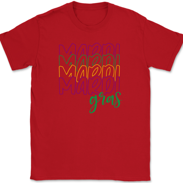 Mardi Mardi Mardi Mardi Gras T-Shirt Mens Tee - Image 4