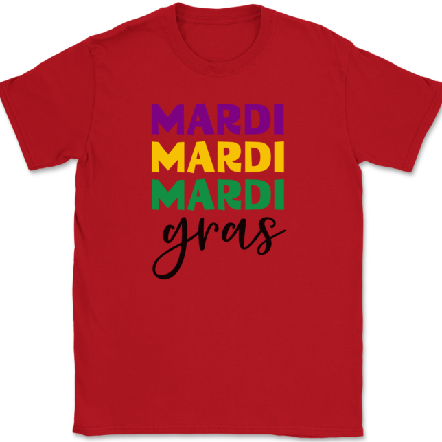 Mardi Gras Bold T-Shirt Mens Tee - Image 4