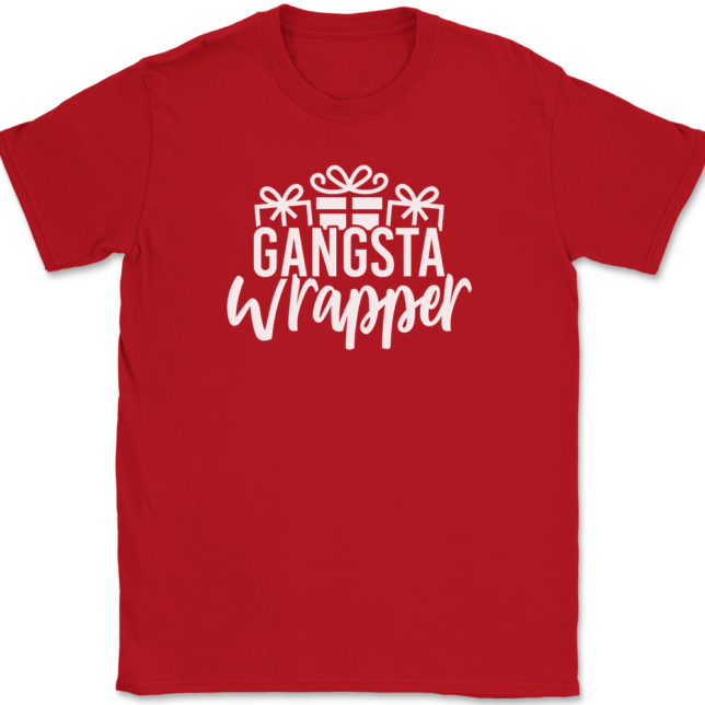 Gangsta Wrapper T-Shirt Mens Tee - Image 4