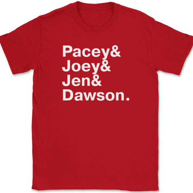 Dawson's Creek Names T-Shirt Mens Tee - Image 4