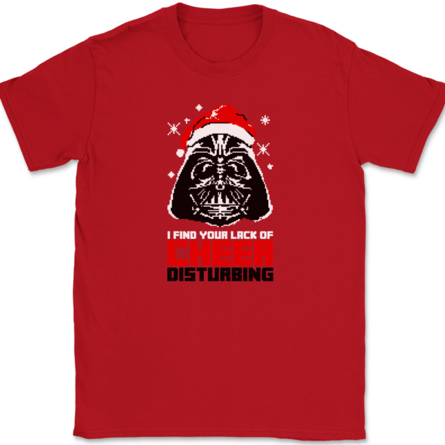 I Find your Lack of Cheer Disturbing T-Shirt Mens Tee - Image 4