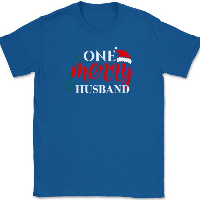 One Merry Husband T-Shirt Mens Tee - Image 5