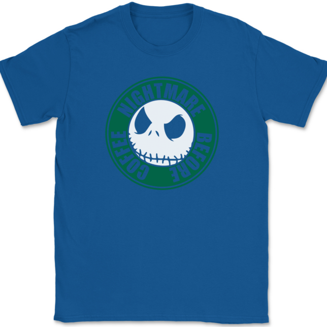 Nightmare Before Coffee T-Shirt Mens Tee - Image 5