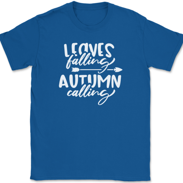 Leaves Falling Autumn Calling T-Shirt Mens Tee - Image 5