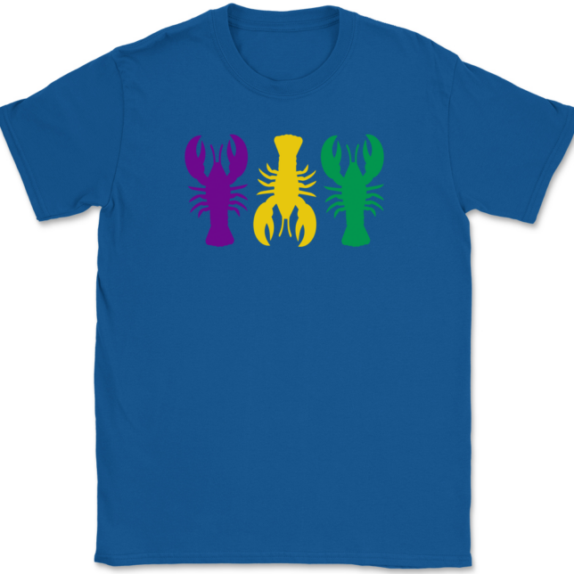 Mardi Gras Crawfish T-Shirt Mens Tee - Image 5