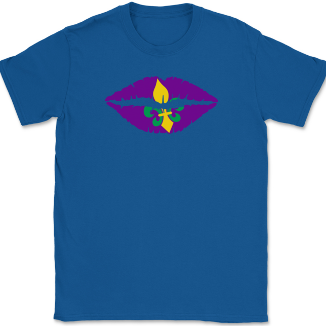 Fleur-de-Lips Mardi Gras T-Shirt Mens Tee - Image 5