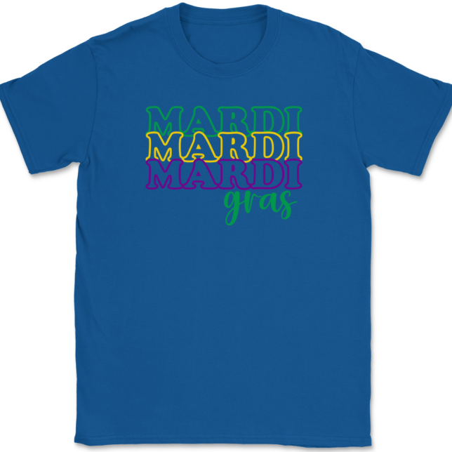 Triple Mardi Gras T-Shirt Mens Tee - Image 5