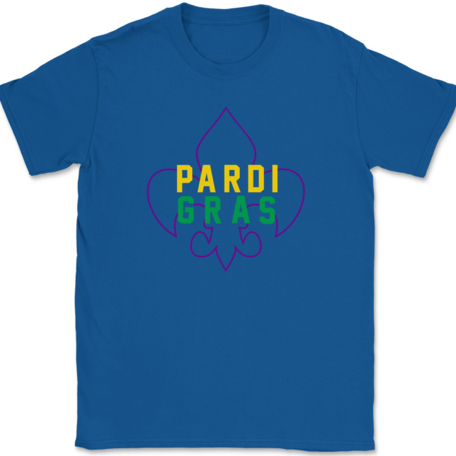 Mardi Gras Pardi Gras T-Shirt Mens Tee - Image 5