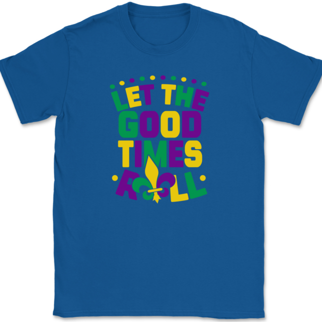 Let The Good Times Roll Mardi Gras T-Shirt Mens Tee - Image 5