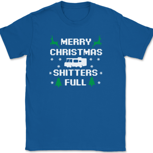 Merry Christmas Shitters Full T-Shirt Mens Tee - Image 5