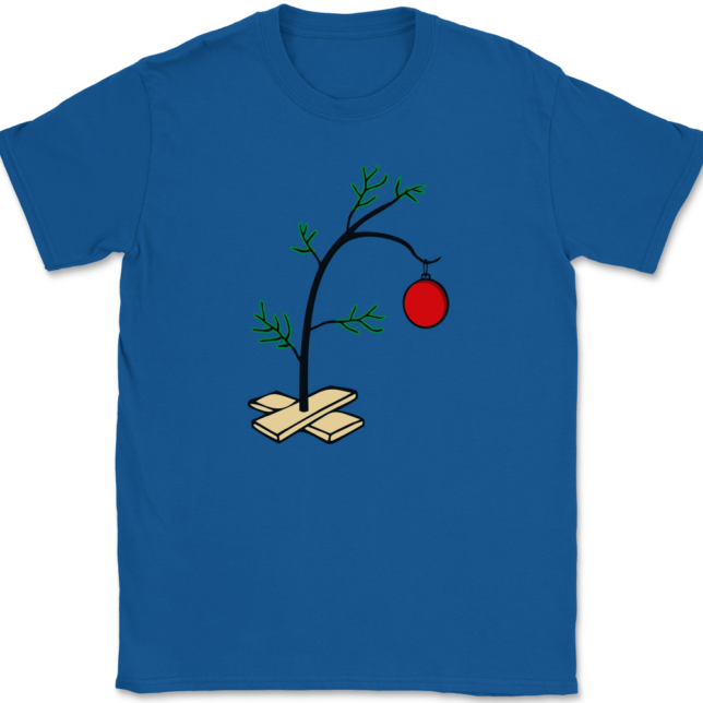 Charlie Brown Christmas Tree T-Shirt Mens Tee - Image 5