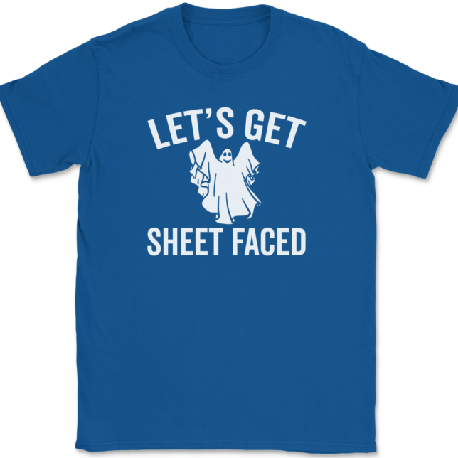 Let's Get Sheet Faced T-Shirt Mens Tee - Image 5