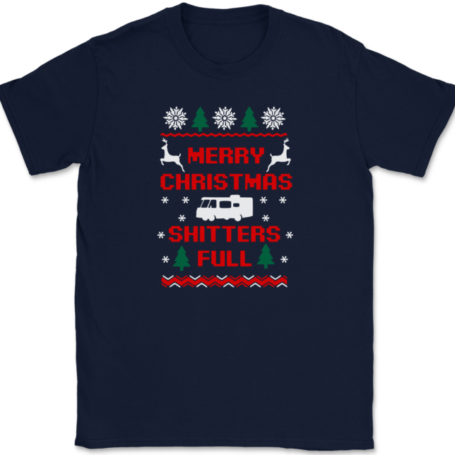 Merry Christmas Shitters Full T-Shirt Mens Tee - Image 6