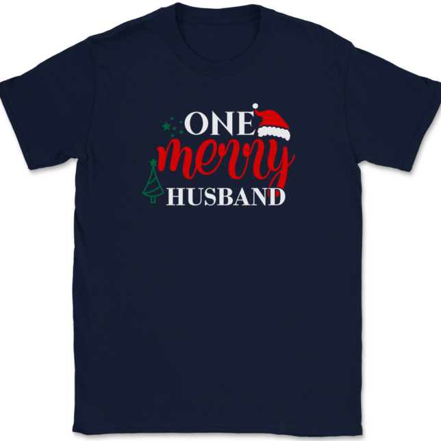 One Merry Husband T-Shirt Mens Tee - Image 6