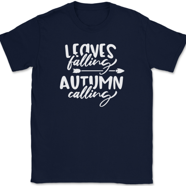 Leaves Falling Autumn Calling T-Shirt Mens Tee - Image 6