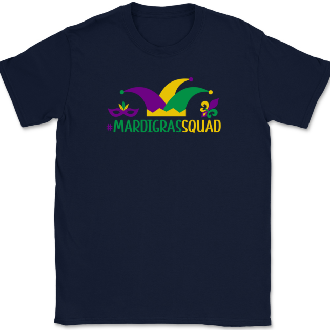 Mardi Gras Squad T-Shirt Mens Tee - Image 6