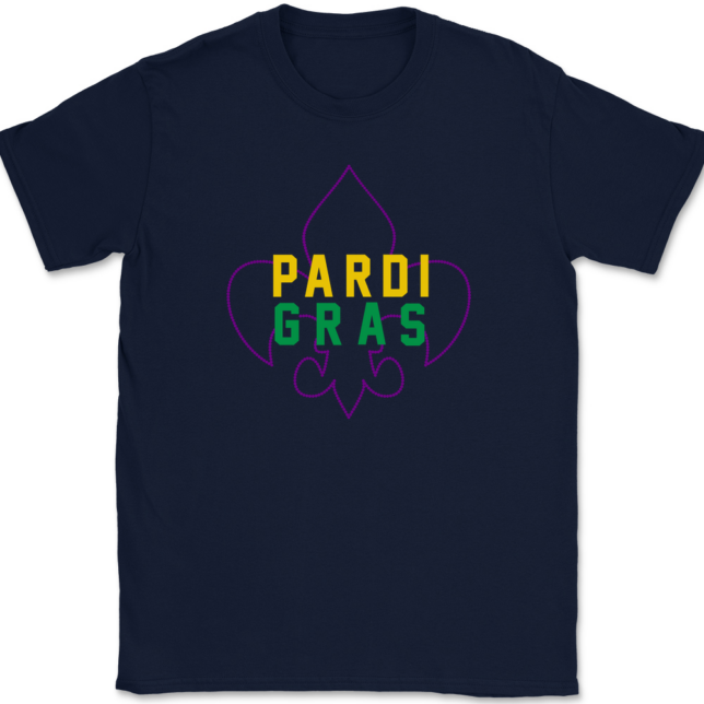 Mardi Gras Pardi Gras T-Shirt Mens Tee - Image 6