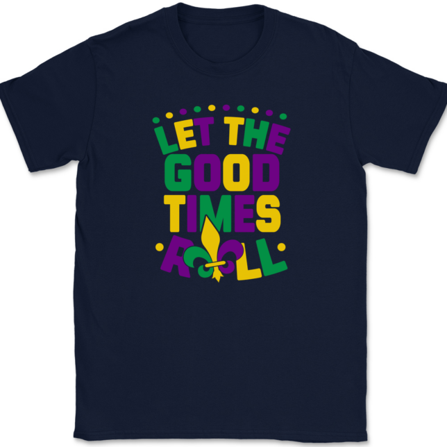 Let The Good Times Roll Mardi Gras T-Shirt Mens Tee - Image 6