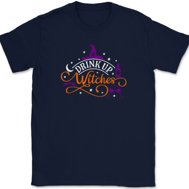 Drunk Up Witches T-Shirt Mens Tee - Image 6