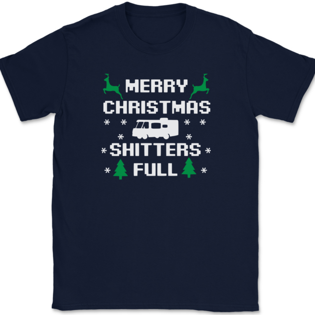 Merry Christmas Shitters Full T-Shirt Mens Tee - Image 6