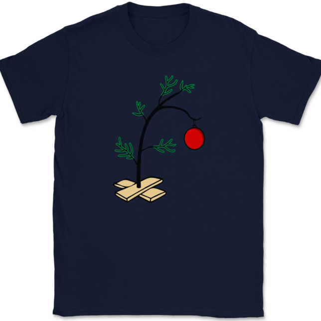 Charlie Brown Christmas Tree T-Shirt Mens Tee - Image 6