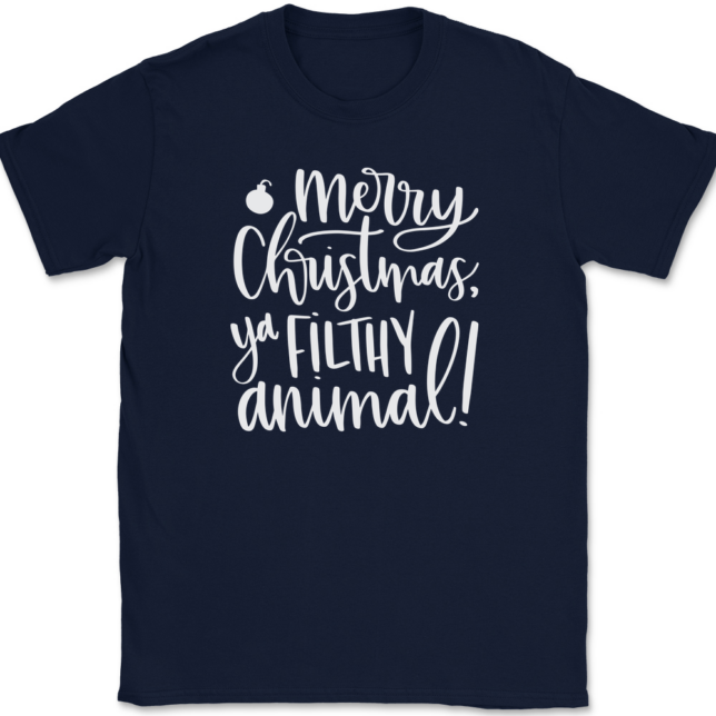 Merry Christmas Ya Filthy Animal T-Shirt Mens Tee - Image 6