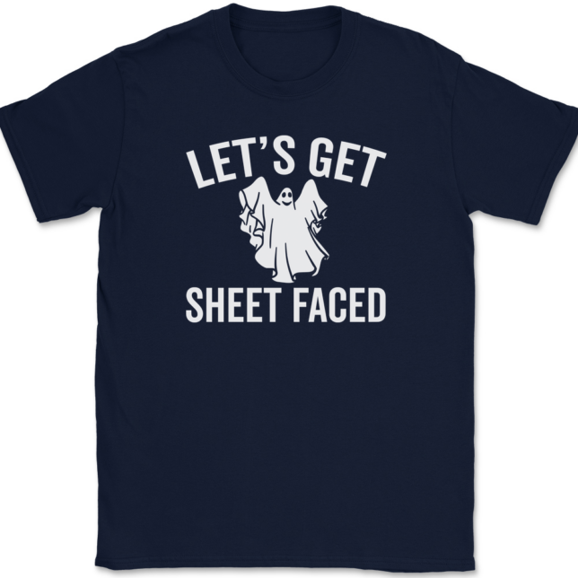 Let's Get Sheet Faced T-Shirt Mens Tee - Image 6