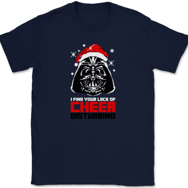 I Find your Lack of Cheer Disturbing T-Shirt Mens Tee - Image 6