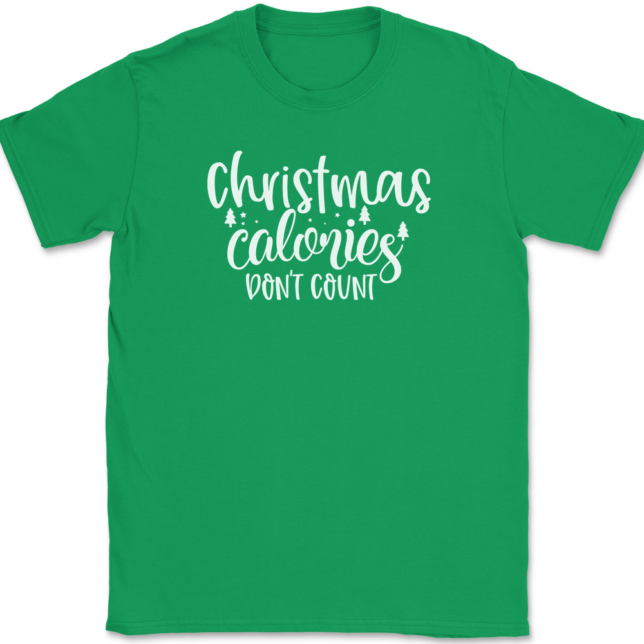 Christmas Calories Don't Count T-Shirt Mens Tee - Image 7