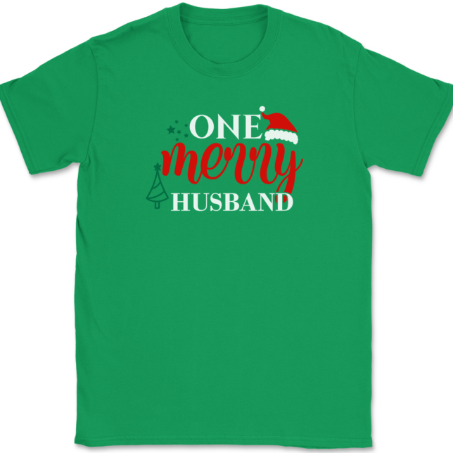 One Merry Husband T-Shirt Mens Tee - Image 7