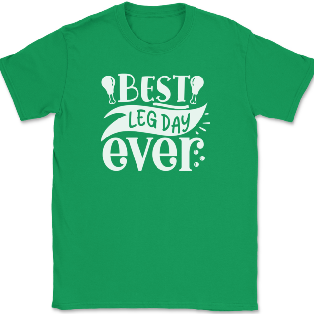 Best Leg Day Ever T-Shirt Mens Tee - Image 7