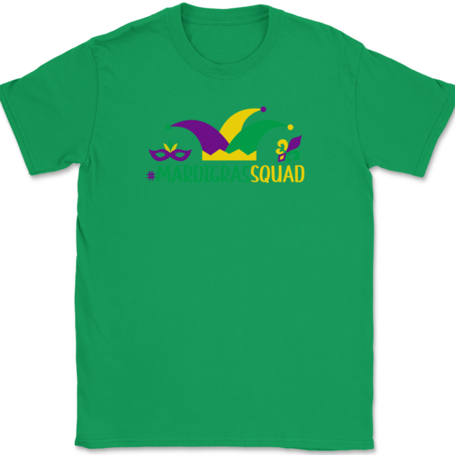 Mardi Gras Squad T-Shirt Mens Tee - Image 7