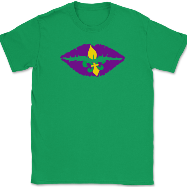 Fleur-de-Lips Mardi Gras T-Shirt Mens Tee - Image 7