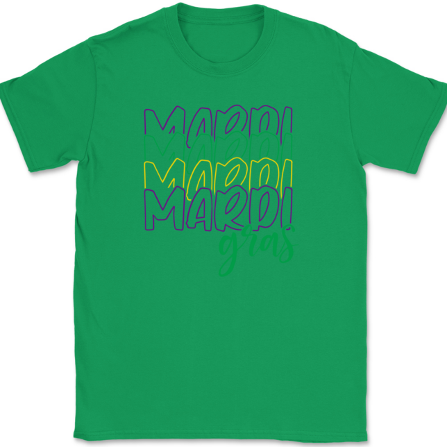 Mardi Mardi Mardi Mardi Gras T-Shirt Mens Tee - Image 7