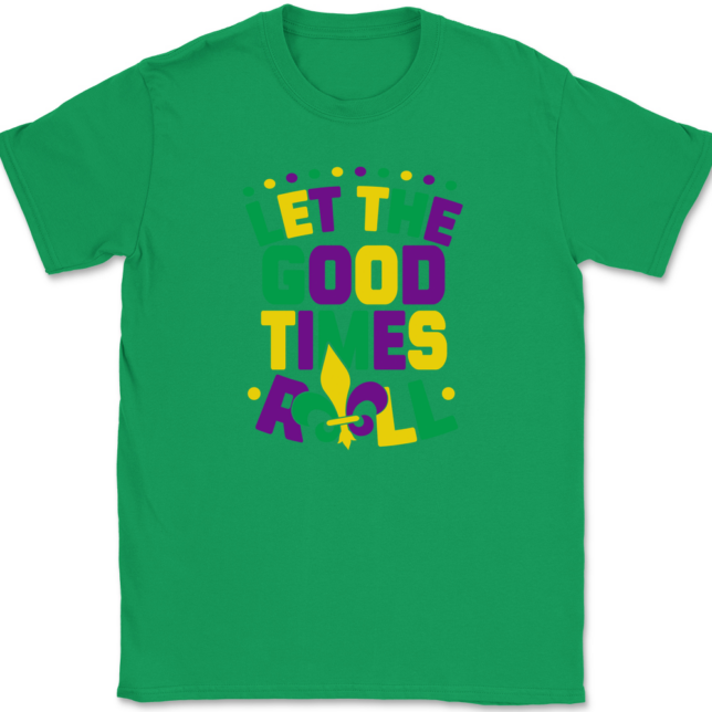 Let The Good Times Roll Mardi Gras T-Shirt Mens Tee - Image 7