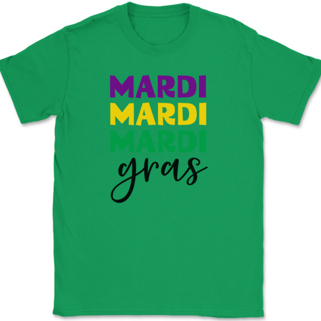 Mardi Gras Bold T-Shirt Mens Tee - Image 7