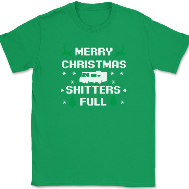 Merry Christmas Shitters Full T-Shirt Mens Tee - Image 7