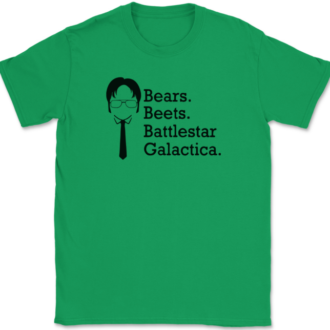 Bears Beets Battlestar Galactica T-Shirt Mens Tee - Image 7