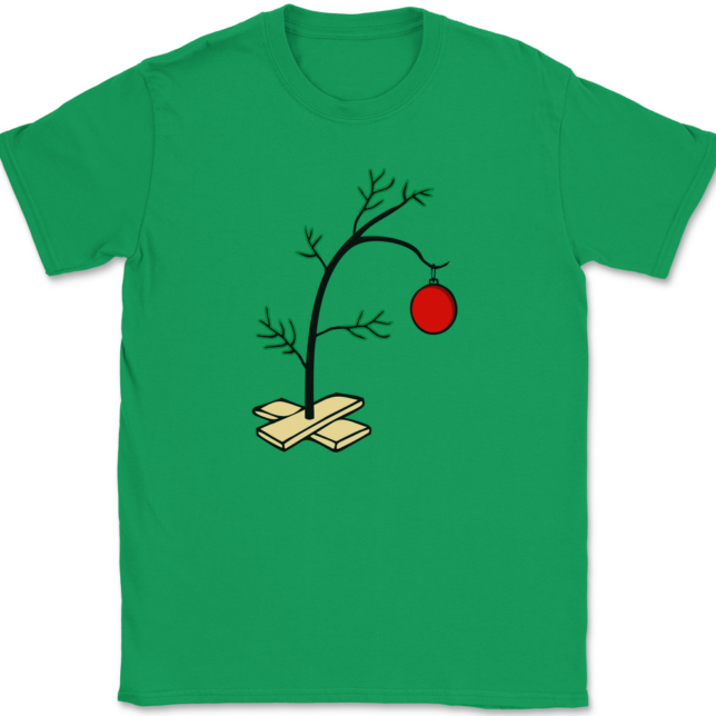 Charlie Brown Christmas Tree T-Shirt Mens Tee - Image 7